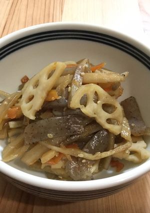 簡単副菜☆カット野菜で時短きんぴら-レシピのメイン写真