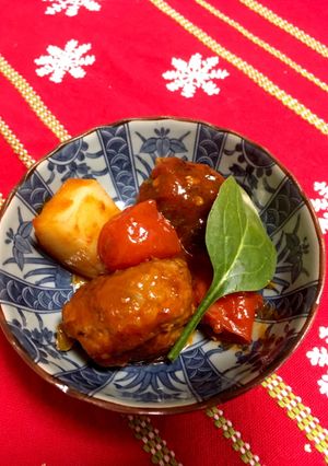 香るミートボールのプチトマトソース-レシピのメイン写真