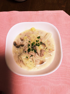 たっぷりの白菜と豚肉のクリーム煮-レシピのメイン写真