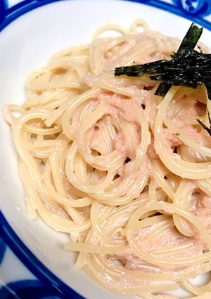 本格簡単たらこクリームパスタ-レシピのメイン写真