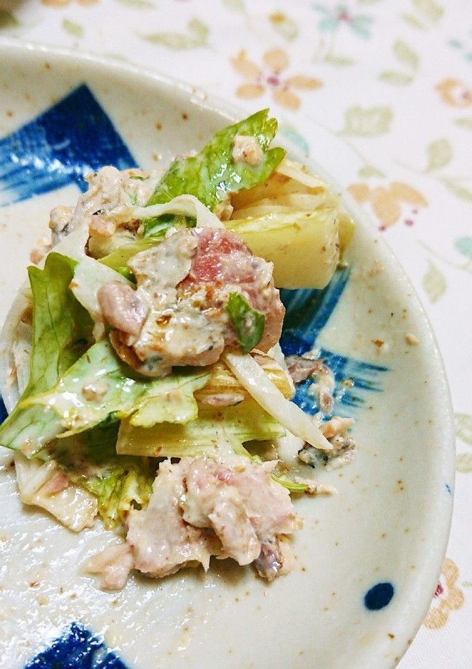 セロリと鯖のゆずマヨ和え-レシピのメイン写真