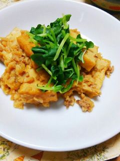大豆ミートと厚揚げのとろ味噌煮-レシピのメイン写真