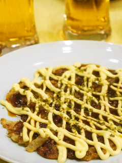 簡単おつまみ★玉ねぎのお好み焼き風-レシピのメイン写真