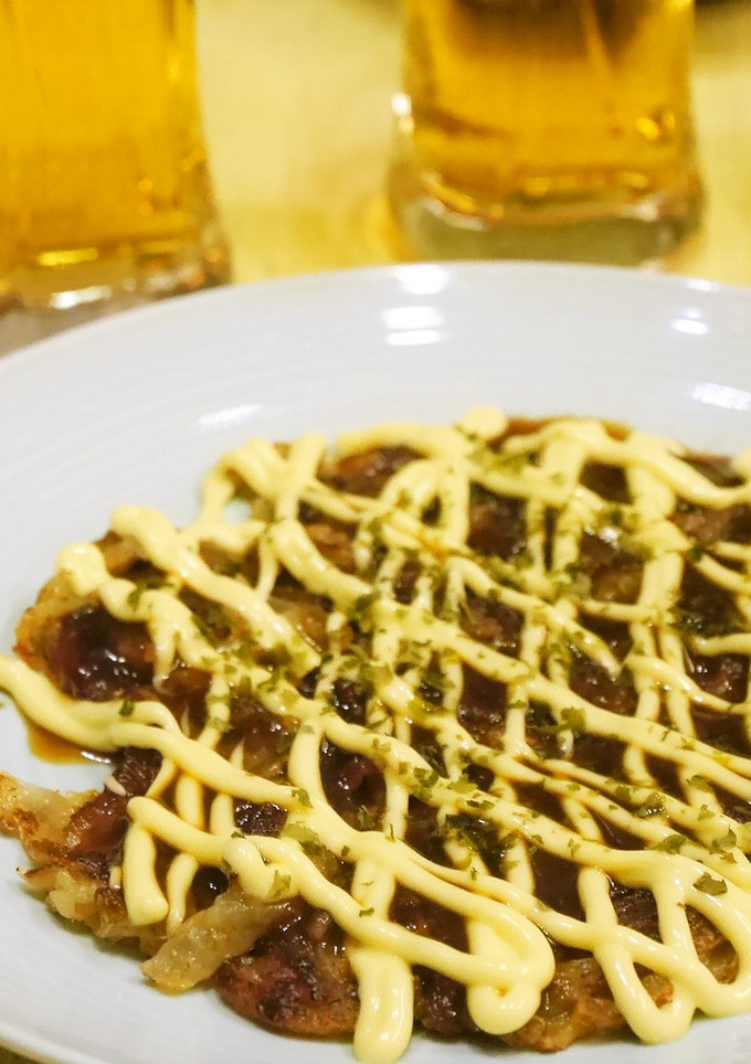 簡単おつまみ★玉ねぎのお好み焼き風-レシピのメイン写真