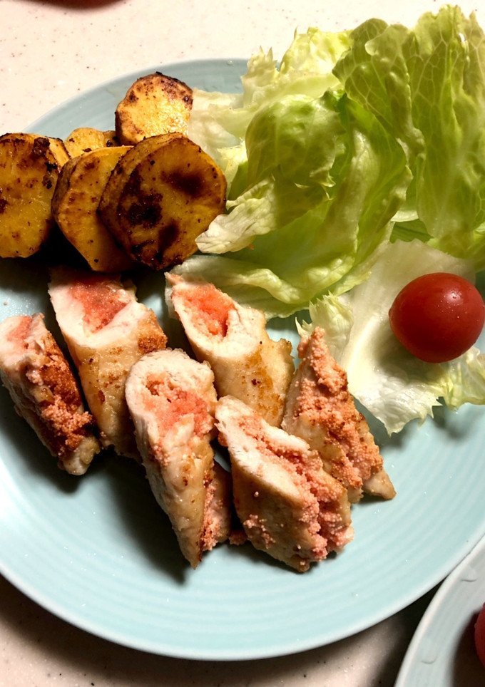 ささみの明太子はさみ焼き-レシピのメイン写真