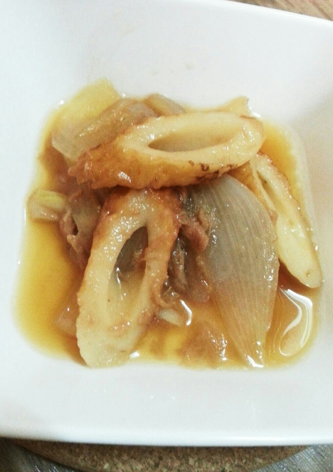 簡単！玉葱・ちくわ・ツナのめんつゆ煮☆-レシピのメイン写真