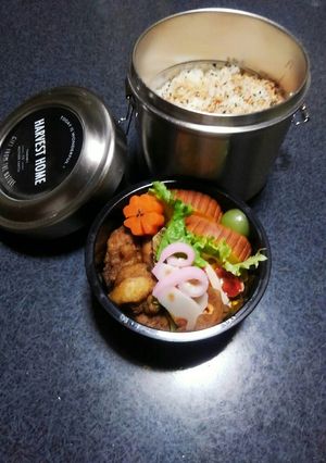 高校生男子弁当❗101 保温ジャー-レシピのメイン写真