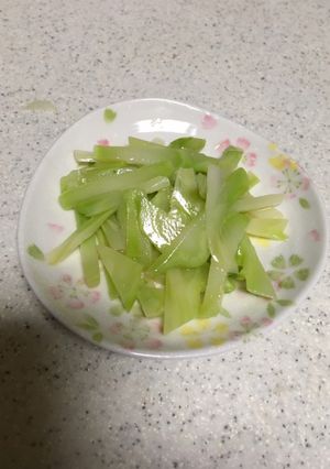 ブロッコリーの茎でザーサイ風-レシピのメイン写真