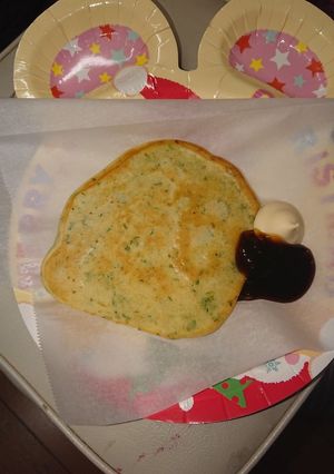 わさび菜のお好み焼き-レシピのメイン写真
