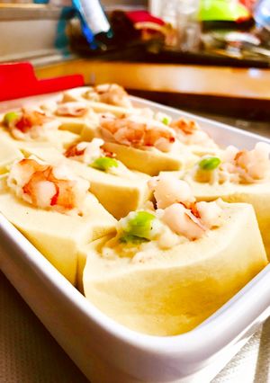低糖質！ 高野豆腐の海老しんじょづめ-レシピのメイン写真