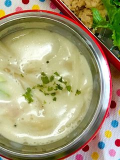 スープジャーで♪かぶの優味ミルクスープ♡-レシピのメイン写真