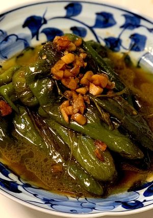 甘長とうがらしの揚げ煮♡-レシピのメイン写真