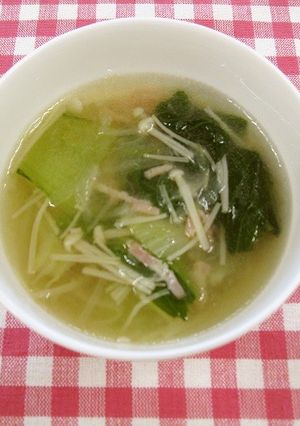 チンゲンサイのスープ-レシピのメイン写真