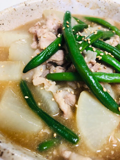 簡単 大根と豚肉のゴマ風味煮-レシピのメイン写真