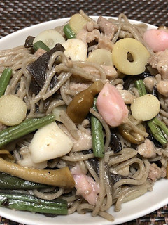 鴨肉と日本そばのチャンプル-レシピのメイン写真
