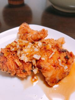 簡単!しっとり柔らかムネ肉唐揚げ油淋鶏風-レシピのメイン写真