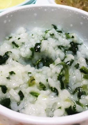 ★離乳食★ほうれん草で七草粥風-レシピのメイン写真