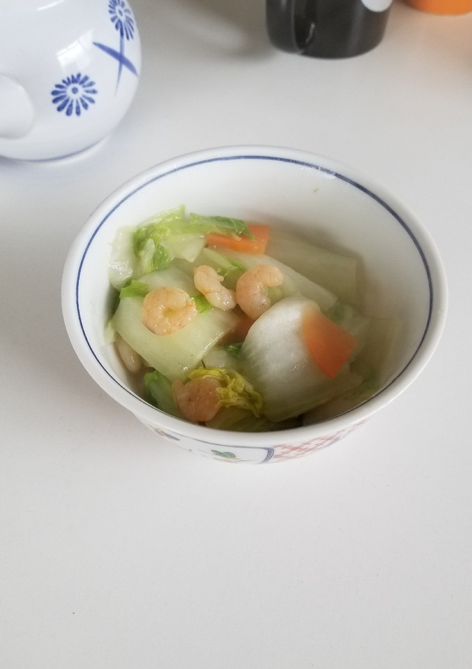 白菜とエビの塩炒め-レシピのメイン写真