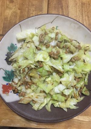 キャベツ納豆-レシピのメイン写真