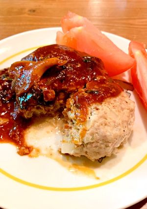 【基本】ふっくらハンバーグ【パン粉なし】-レシピのメイン写真