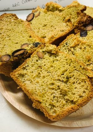 お正月の黒豆で！抹茶シフォン-レシピのメイン写真