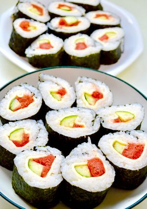 明太子シーチキン太巻き（恵方巻き）-レシピのメイン写真