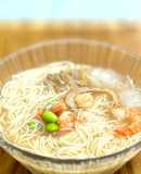 冷た〜い海鮮旨塩ぶっかけそうめん