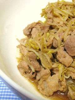 学食風☆もやし&豚生姜焼きspecial-レシピのメイン写真