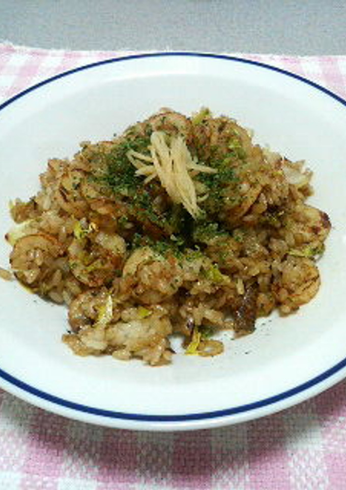 ちくわとキャベツのソース焼き飯-レシピのメイン写真