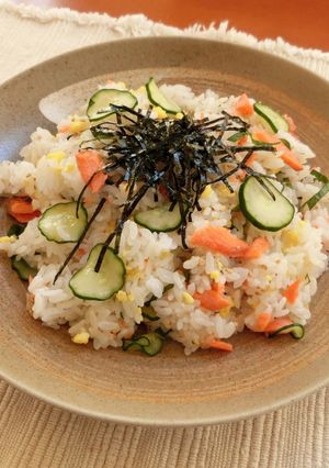 アスリート食★エネルギー補給鮭の混ぜ寿司-レシピのメイン写真
