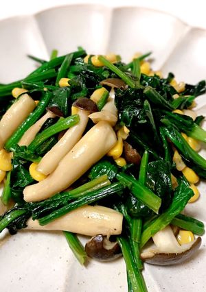 チャチャッとほうれん草のバター炒め-レシピのメイン写真