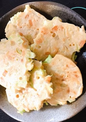 ぶっ込み野菜のお好み焼き〜幼児食-レシピのメイン写真