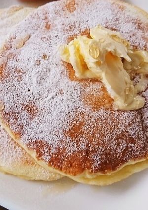 *ふんわりモチモチパンケーキ*-レシピのメイン写真