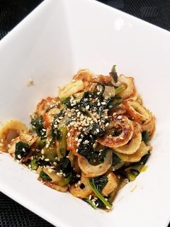 大根の葉とちくわのピリッと炒め-レシピのメイン写真