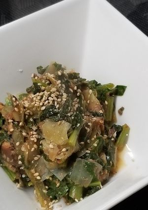 大根の葉と鯖缶の炒め煮イワシ缶でも〜-レシピのメイン写真