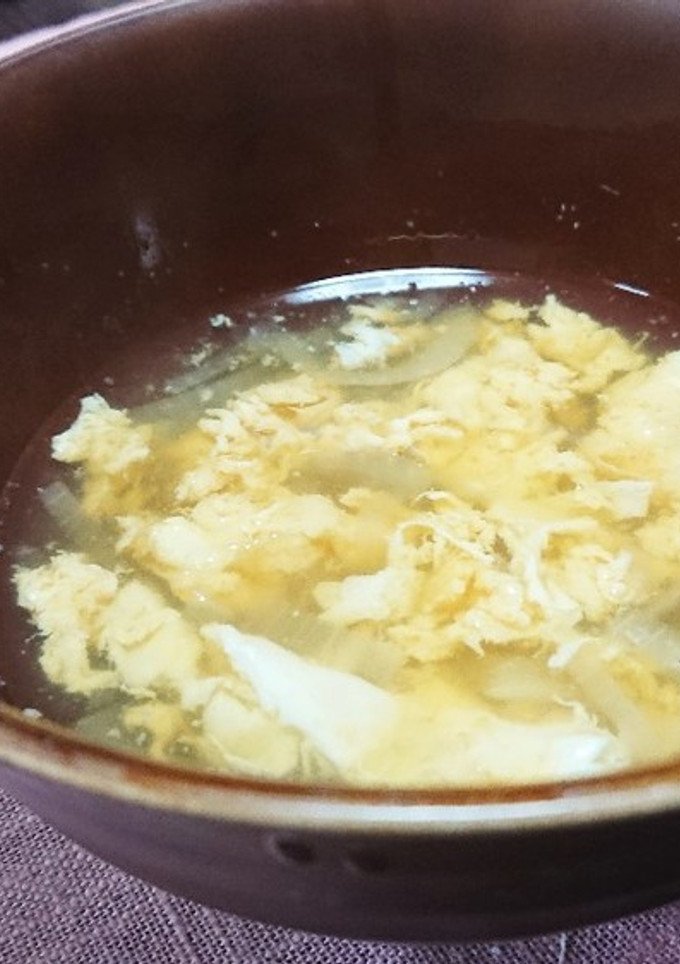 玉ねぎとたまごのスープ/ヒガシマル-レシピのメイン写真