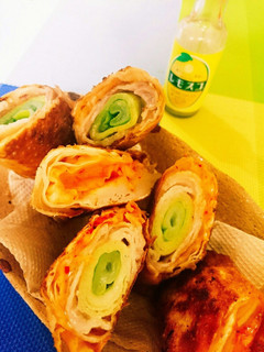 春巻き① 納豆キムチーズ-レシピのメイン写真