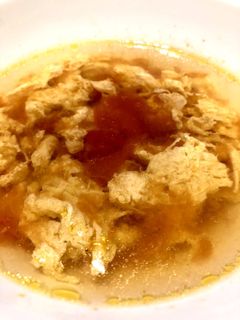 簡単!トマトと卵のコンソメスープ-レシピのメイン写真