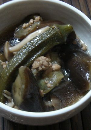 ひき肉となすのポン酢煮-レシピのメイン写真