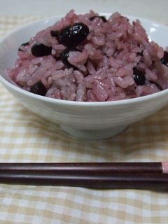 お酢で健康!黒豆ご飯♪-レシピのメイン写真
