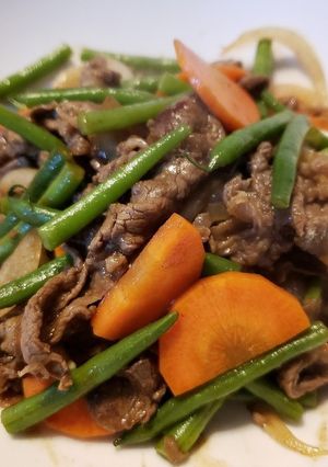 牛肉といんげんの焼肉風炒め-レシピのメイン写真