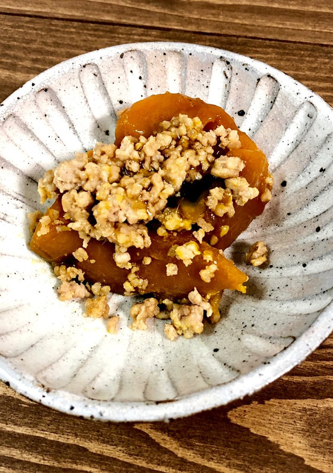 かぼちゃの鶏そぼろ煮-レシピのメイン写真