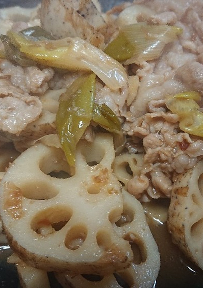 10分で完成♪蓮根と豚肉の甘酢炒め-レシピのメイン写真