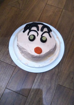 クレヨンしんちゃんキャラケーキ立体ケーキ-レシピのメイン写真