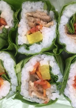 恵方巻き サラダ菜巻き-レシピのメイン写真