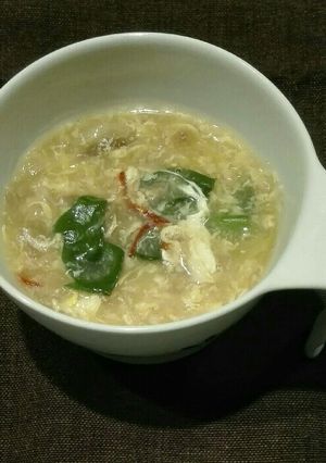 減塩　牛丼の素で酸辣湯風スープ-レシピのメイン写真