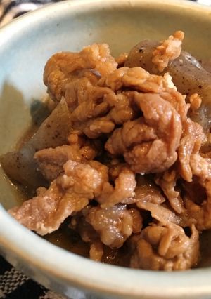 牛肉とこんにゃくの甘辛煮-レシピのメイン写真
