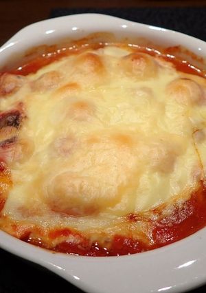 サバ缶トマトチーズ焼き-レシピのメイン写真