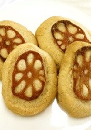 れんこんと阿波晩茶の米粉クッキー-レシピのメイン写真