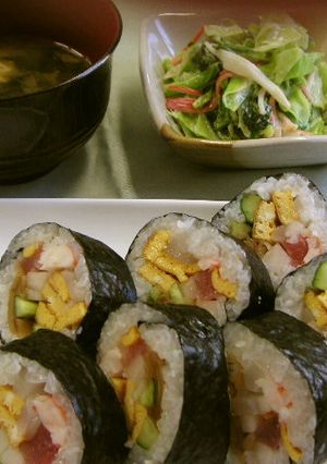 恵方巻き(健康食)-レシピのメイン写真
